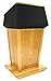Patriot Lectern- Without Sound in Natural Oak
