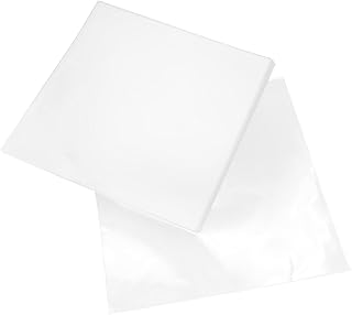 HOMSFOU 150 Peças Saco De Proteção De Registros Acessórios De Pvc Revestimento Transparente Sacos De Armazenamento De Discos De Vinil Álbum De Armazenamento De Discos De Vinil Suprimentos
