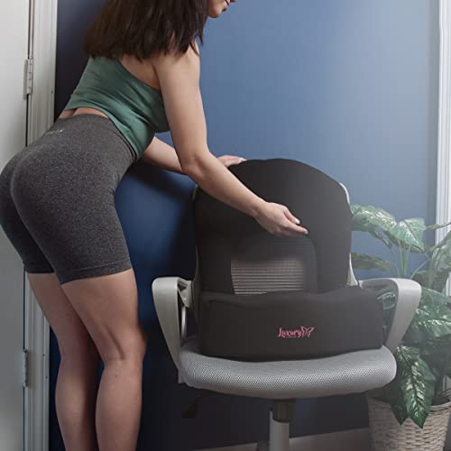 Premium Bbl Booty Pillow For Post Recovery Brazilian Butt Lift | Comfortable & Stylish Butt Lift Recovery Pillow & Buttocks Support Cushion For After Surgery Sitting + Cushion Cover / Drawstring Bag #TOP1