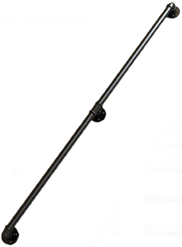 Buy FXPCQC Handrail Brackets for Stairs Outdoor Black Metal Wrought