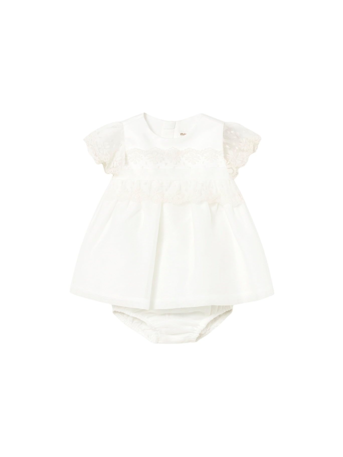 Mayoral Vestito Combined Cerimonia per Bimba Panna