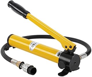 CGOLDENWALL CP-180 Manual Hydraulic Pump with 0.8m Hose- High Pressure: 60kg/²- Oil Content: 400cc- Suitable for Using with Varieties of Hydraulic Tools