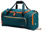 MIER Large Gym Bag for Men Sports Duffle Bag with Shoe Compartment 60L Lightweight Duffel Bags for Workout Fitness Travel, Olive Green