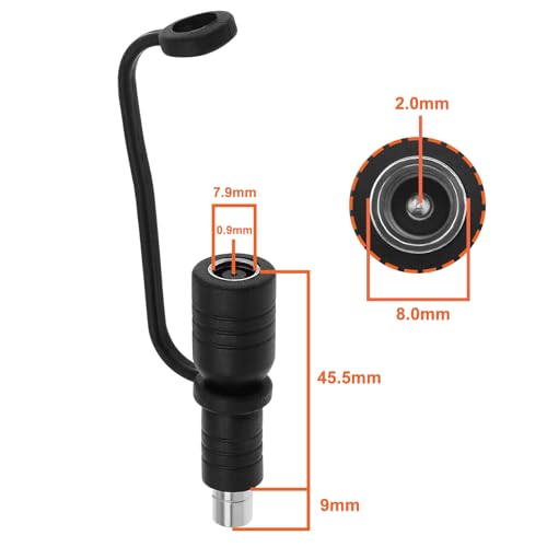 eMagTech 2 peças DC7909 para DC8020 adaptador 8 mm fêmea para conector macho de 7,9 mm conveniência