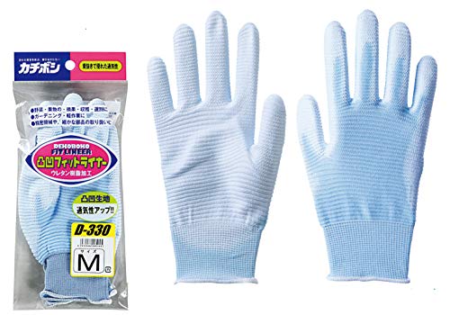 勝星産業 凸凹フィットライナー青 M 1双袋入り 10双セット D-330