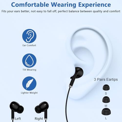for Samsung Wired Headphones USB C Ear Buds Wired Earbuds Type C Braid Cord by iHoto - Used condition - Image 5