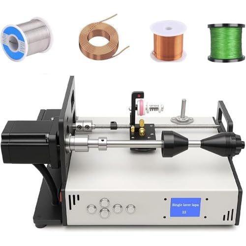 Automatic Coil Winding Machine, 120-900 RPM Wire Winder with LCD Screen, Ideal for Fishing Line and Enameled Wire (0.02mm-1.0mm) - Versatile Winding