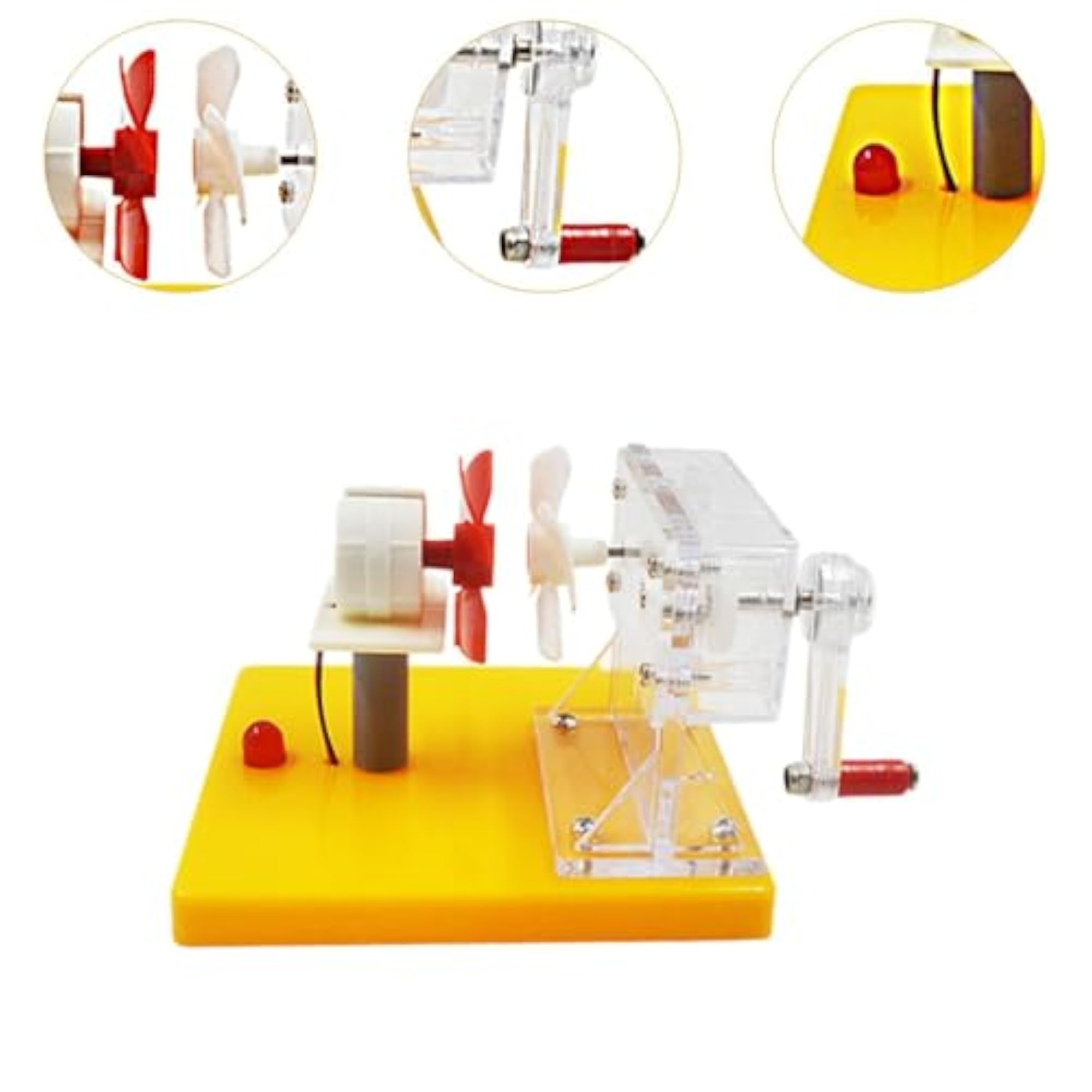 Hand Cranked Power Generator for Lab & Classroom