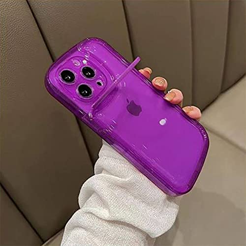 Coque iPhone 15 13 Pro Max transparente anti-choc avec support d'anneau d'objectif