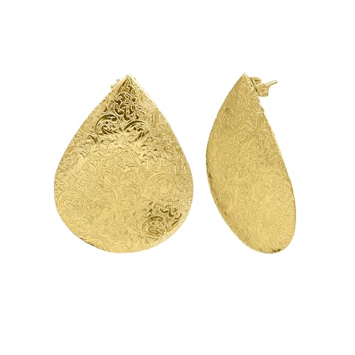 Handmade Hoop Earrings for Women 18K Gold Plated Sterling Silver Rose Gold Plated Earring Brass Copper Metal Dangle Drop Stud Earrings Jewelry, Gift for Her, Wife 483