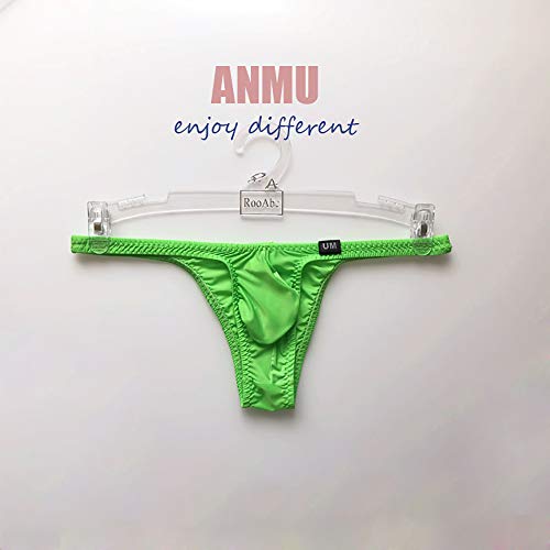 Men's Sexy Low Rise Half Back Coverage Briefs Undie Underpants Green2