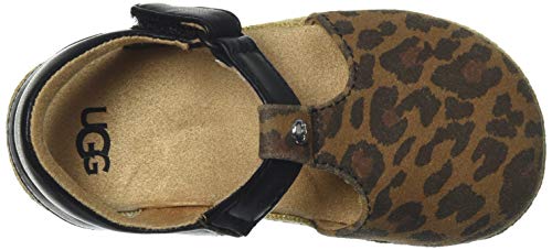 Ugg Girls I Emmery Leopard Flat Sandal, Tan, 6-7 Infant Us #TOP4