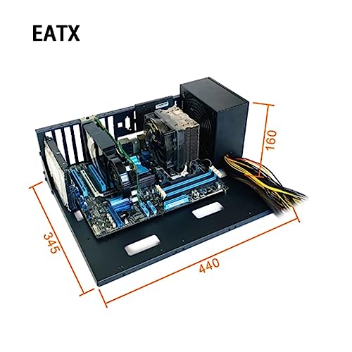 Chasis Abierto para Computadora Dual-Way Server Soporte para Placa Madre E-ATX/ATX Abierto Refrigeración Negro modelo 500386654A2 miniatura 5
