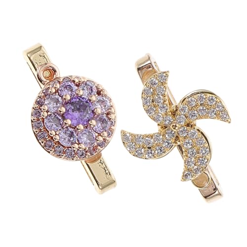 Breloques pour bracelet de montre Housoutil en métal élégant lot de 2 pièces