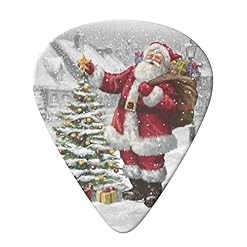 Santa Claus Snow Secenry Lot de 6 médiators pour guitare acoustique, guitare électrique, basse, ukulélé – fins, moyens… - Les Beatles, Paul McCartney, John Lennon, RIngo Starr, George Harrison Santa Claus Snow Secenry Lot de 6 médiators pour guitare acoustique, guitare électrique, basse, ukulélé – fins, moyens… – Image 3