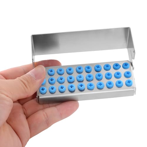 Organizador de fresas de acero inoxidable 3 piezas 30 agujeros miniatura 4