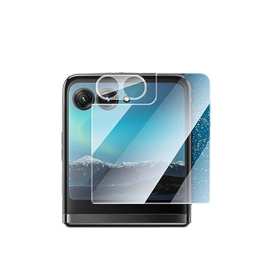 YSJJZRL 9H 3D �A���`�X�N���b�`�A�E�^�[�X�N���[���v���e�N�^�[/�J���������Y�X�N���[���v���e�N�^�[�K���X�t�B���� Moto Razr 40 Ultra (A�X�N���[��+�J���������Y�t�B����)