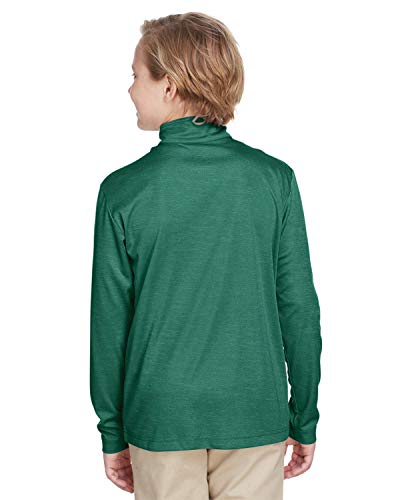 Team 365 Youth Zone Sonic Heather Performance Quarter-Zip S SP FOREST HTHR3