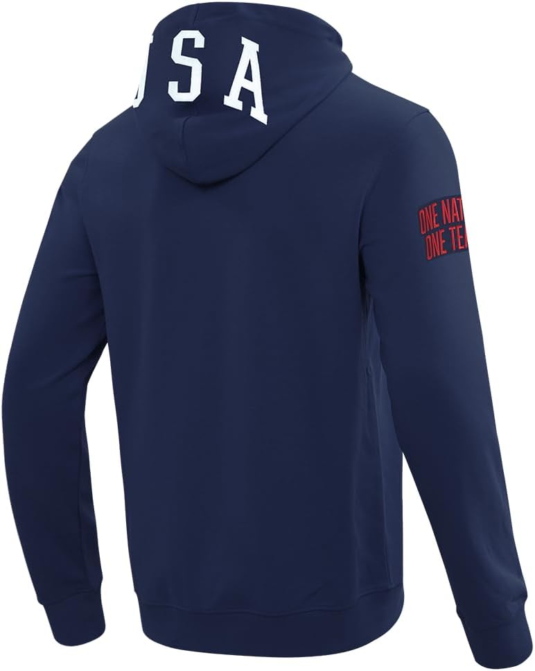 Mens USSF Classic Chenille Double Knit Full-Zip Hoodie - Image 4