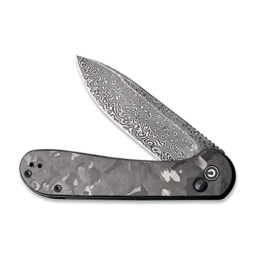 Civivi Odium Damascus Blade Bundled Button Lock Elementum, Great Edc Knife Companion #TOP7