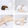C CUSHION LAB Roll Pillow for Neck Relief - Extra Dense Memory Foam Round Cylinder Bolster for Cervical Support, Spondylosis, Neck Pain Relief, Spine Lumbar Traction - Washable Cover & Travel Bag
