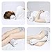 C CUSHION LAB Roll Pillow for Neck Relief - Extra Dense Memory Foam Round Cylinder Bolster for Cervical Support, Spondylosis, Neck Pain Relief, & Spine Lumbar Traction - Washable Cover & Travel Bag