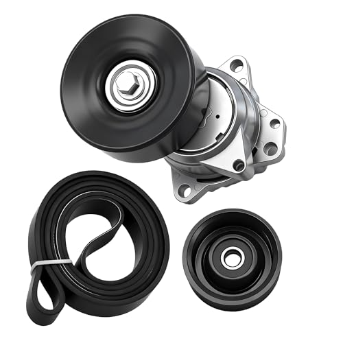 Serpentine Drive Belt Tensioner Assembly Component Kit for Nissan Armada 2005-2015 for Nissan Pathfinder 2008-2012 for Nissan Titan 2004-2015 90K38340 K070971 36222 38340