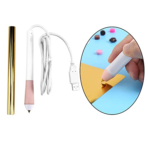 Newmind Caneta de desenho Hot Foil USB 1,5 mm Hot Foil Roll, caneta bronzeadora dourada brilhante pa