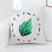 GeWu888 Coussin de Voiture en Coton et Lin Oreiller Blanc 40x40cm