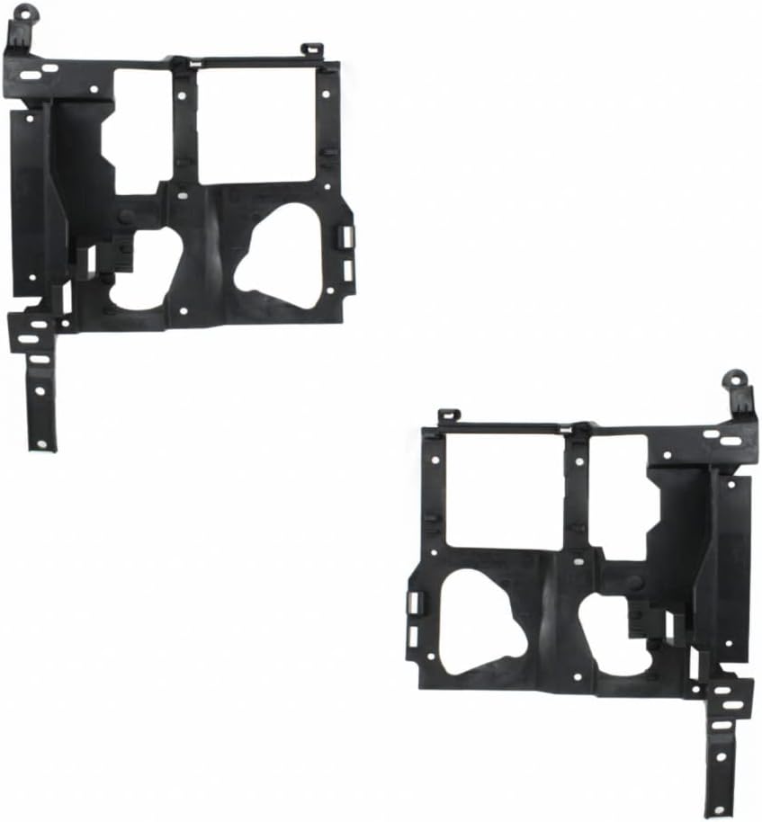 For GMC Sierra 1500/2500 1999 2000 2001 2002 Headlight Mounting Panel Driver and Passenger Side | Pair | Replacement For GM1221121, GM1221122 | 15798919, 15798920