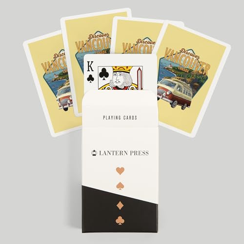 Lantern Press Vancouver Canada LP Camper Van Baraja Poker miniatura 6