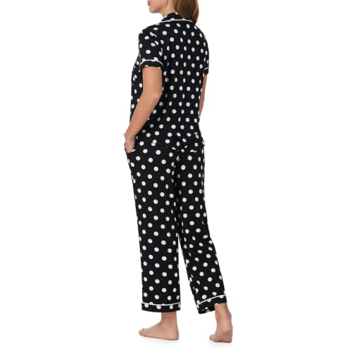 Image of kate spade new york Short Sleeve Cropped Pant PJ Set
