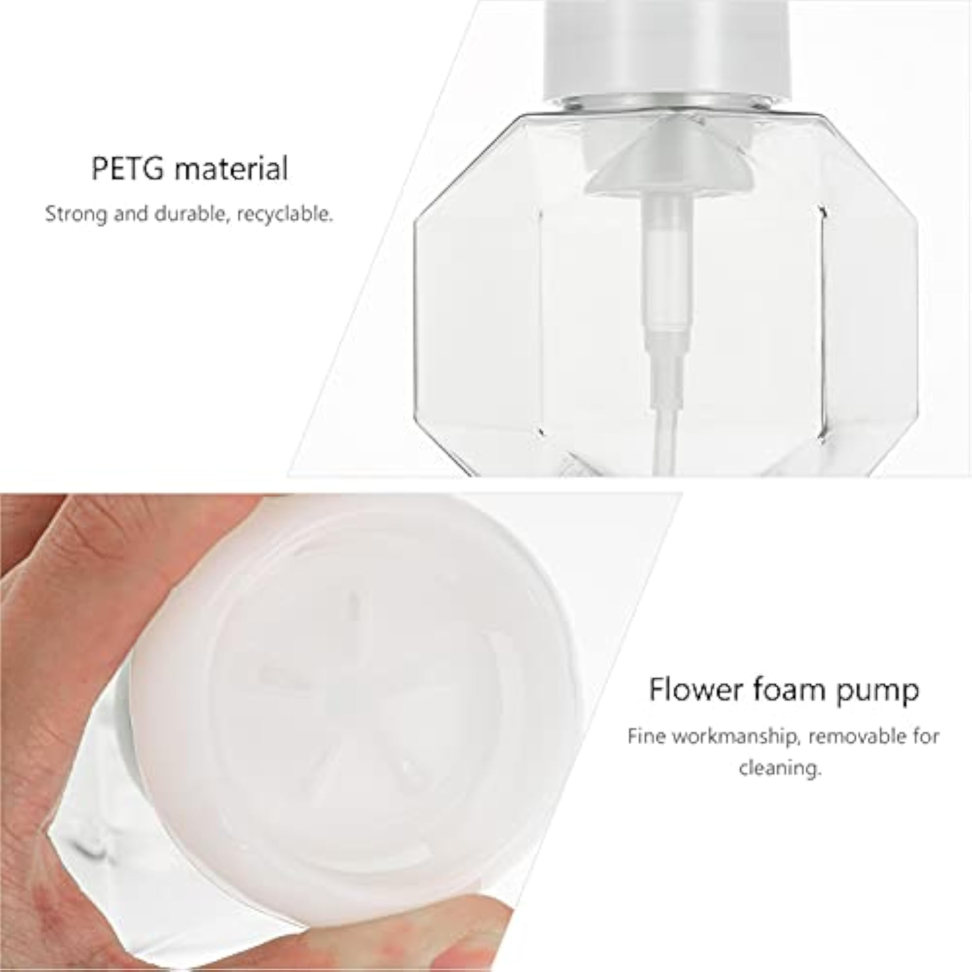 300ml Flower Shaped Refillable Liquid Soap Dispenser