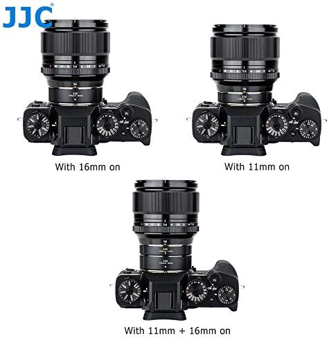 JJC Auto Focus (AF) Extension Tube for Fujifilm X-PRO3 X-T4 X-T3 X-H1 X-E3 X-T30II X-T30 X-T20 X-A7 X-T200 etc. X Mount Cameras with TTL Exposure for Close-up Image Photography (11mm/16mm Set)