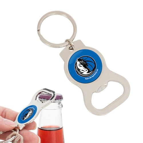 Desert Cactus Dallas Mavericks Silver Bottle Opener Key Holder – Official National Basketball League for Car Keys, Backpack – NBA Gift (Design A)