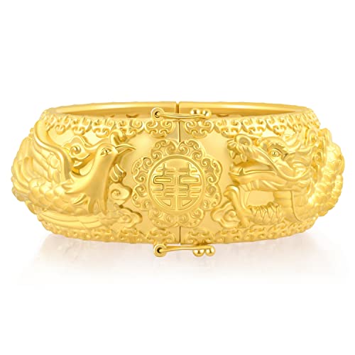 CHOW SANG SANG Dragon And Phoenix Bangle