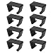 Outdoor-Möbel-Clips, Sektional-Sofa-Verbindungss... Gartenmöbel-Verschlüsse, Rattan-Couch-Klemmen, Terrassenset, Allwetter, modulare Sofa-Halterungen, schwarz, 4 oder 8 Stück (8 Stück, 72 mm)