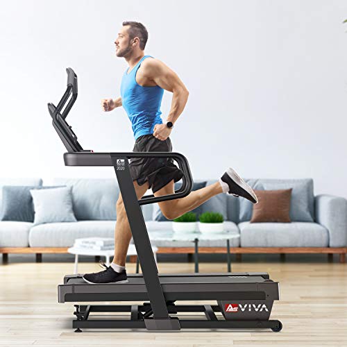 AsVIVA T23 Climb Laufband | Hochwertiger Heimtrainer mit integriertem Lautsprecher | Steigung bis 40% | 6-fache-Cushion… – Bild 3