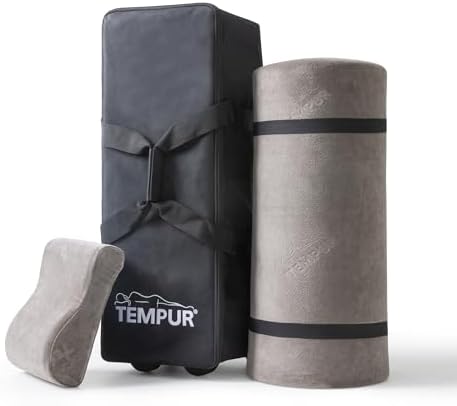 TEMPUR Reiseset 3-teilig mit praktischem Trolley, Reise-Nackenkis...