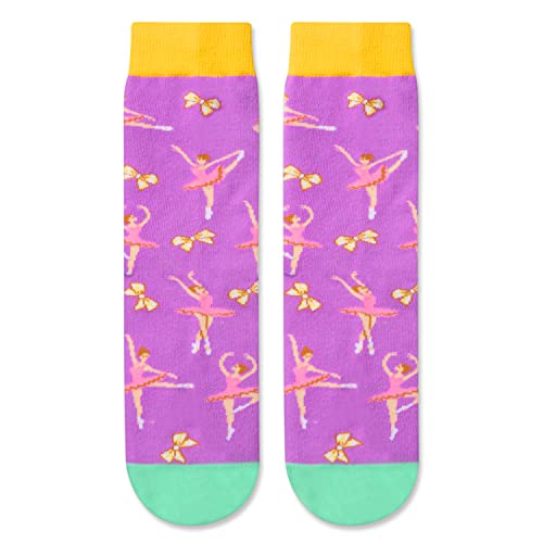 Happypop Dance Socks For Girls Ballerina Socks For Girls Ballet Socks For Girls Dance Gifts For Girls Ballerina Gifts For Girls 8-10 Ballet Gifts For Girls 7-10 #TOP2