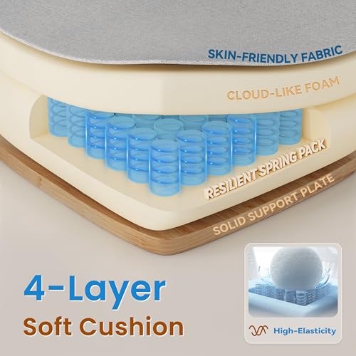 Image of GABRYLLY Ergonomic Office Chair, High Back Home Desk Chair with Flip-Up Arms, 3D Headrest, Thick Sponge Seat &90-120 Recline, Big and Tall Mesh Executive Chairs for Man Woman, Glacier Flow