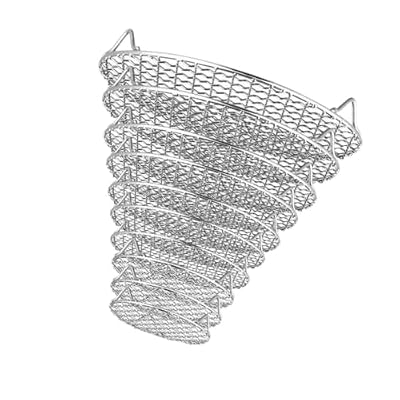 Round Air Fryer Rack With Legs Stackable Grid Grilling Rack Stainless Steel Anti-corrosion For Home Kitchen Oven Steamer Cooker(15cm)