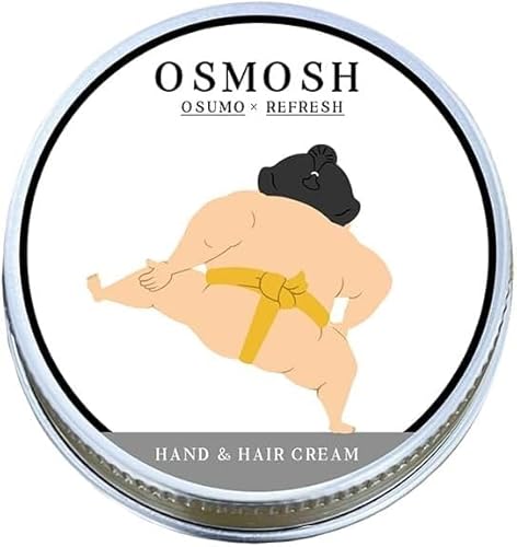 OSMOSH(オスモッシュ) [四股] ハンド&ヘアクリーム 30g 山吹色[化粧箱付き]/べたつかない ハンドケア ヒト型セラミド セラミドNP 保湿 さらさら しっとり ヘアバーム
