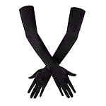 Savita long black elbow satin gloves 21 inch stretchy 1920s opera gloves evening party dance gloves for women 7 41orbv5t98l. Sl500. Ss150