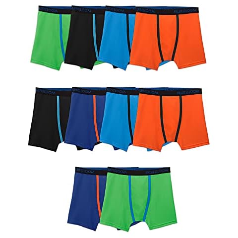 Fruit of the Loom Boys' Breathable Mesh Boxer Briefs - 10 Pack Cover