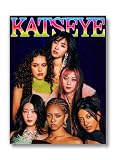 Katseye Poster (UNFRAMED 12 x 16) Kpop Group Music Singers Wall Art Teen Girl Room Wall Art Prints Bedroom Dorm - Bold Rainbow