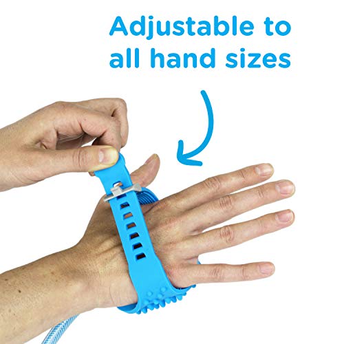 Aquapaw Pet Bathing Tool – Sprayer and Scrubber in One – Compatible with Indoor Shower or Outdoor Garden Hose – For Dog and Cat Grooming – Garden Hose and Shower Adapters Included