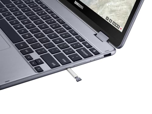 Image of Samsung Chromebook Plus V2 360 2-in-1 Laptop w /Dual Webcam (12.2 inch FHD+ Touchscreen, Intel Celeron 3965Y, 4GB RAM, 64GB eMMC + 64GB SD Card, Stylus Pen, Wireless Mouse) Student, Home, Chrome OS