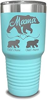 Mothers Day Gifts Mama Bear Personalized Tumbler | Mothers Day Gifts For Mom | Gifts for Women | Mothers Day Gifts From Da...