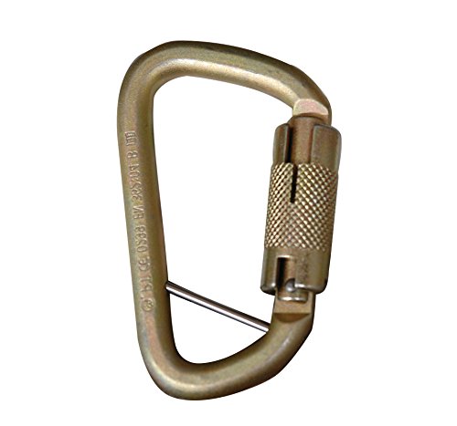 Elk River Fall Rated Steel Carabiner with Auto Twist-Lock, Fall Rated, 3/4" Gate Opening